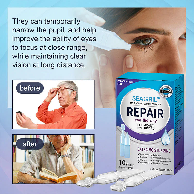 SEAGRIL™ Cataract & Glaucoma Lubricating Eye Drops Doctor Recommended《Free gift vision tester》