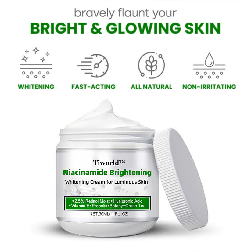 Tiworld™ Niacinamide Crème éclaircissante et blanchissante pour une peau lumineuse ⏰ LA VENTE SE TERMINE DANS 10 MINUTES ⏰ 