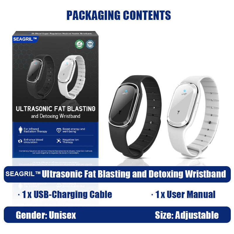 Repair Body Function Ultrasonic Fat Blasting and Detoxification Wristband 🐩SEAGRIL™ (🎁 Last Day 70% Discount)