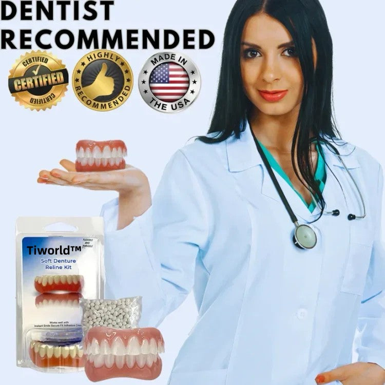 🔥Tiworld™ Denture Silicone Reline Kit (✨BUY 2 GET 1 FREE💕)《Free gift probiotic tooth cream》