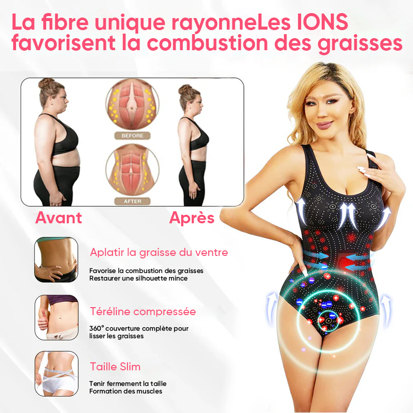 🔥 YAGOO - Shapewear magnétique nano ionique brûle-graisses 