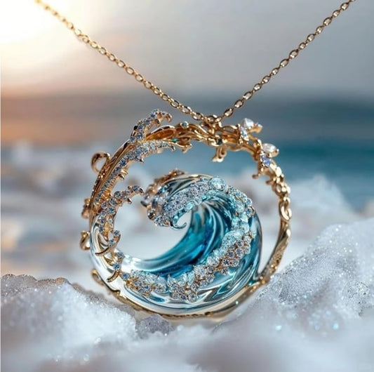 🌊Romance de la mer-Collier Serment de l'Océan🎁 