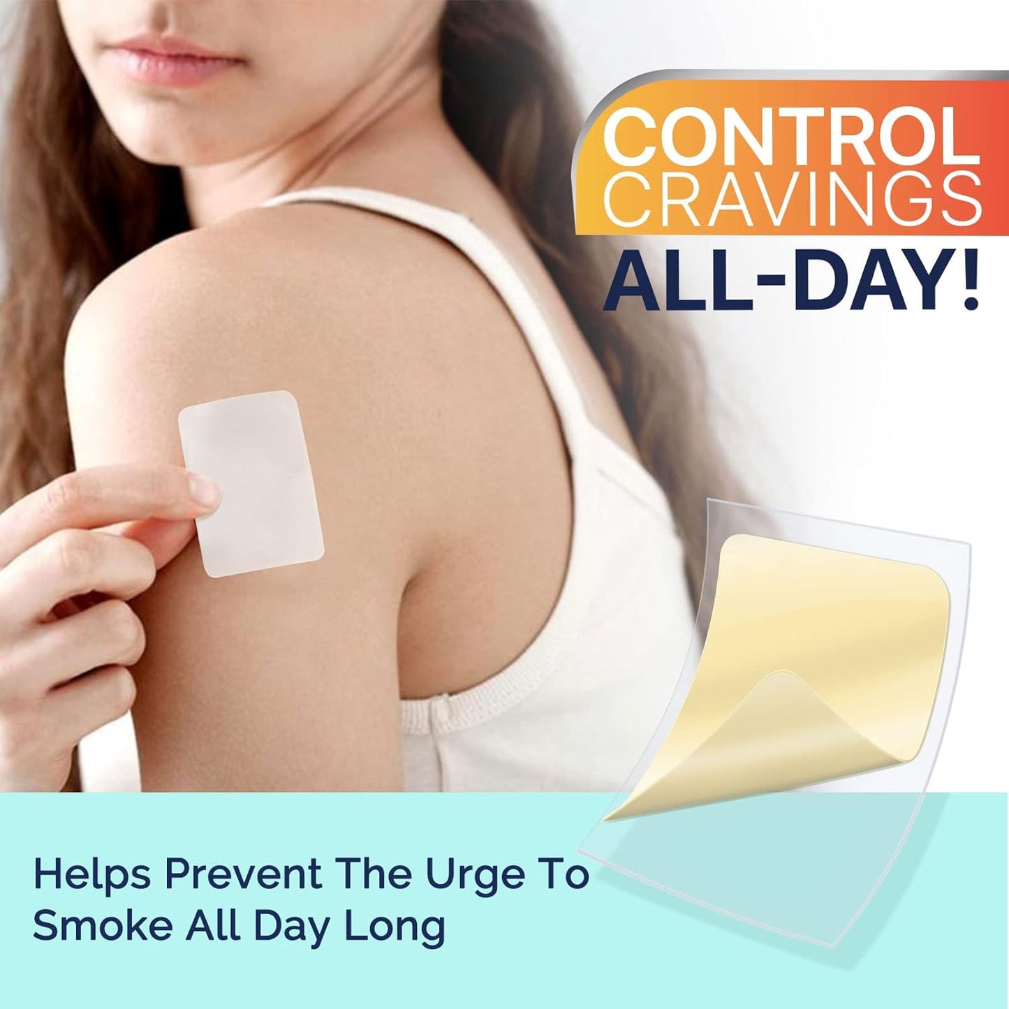 Delivered Over 24 Hours Transdermal System, 30 Count Quit Smoking Stickers That Work with 2 Weeks, Anti-Stickers